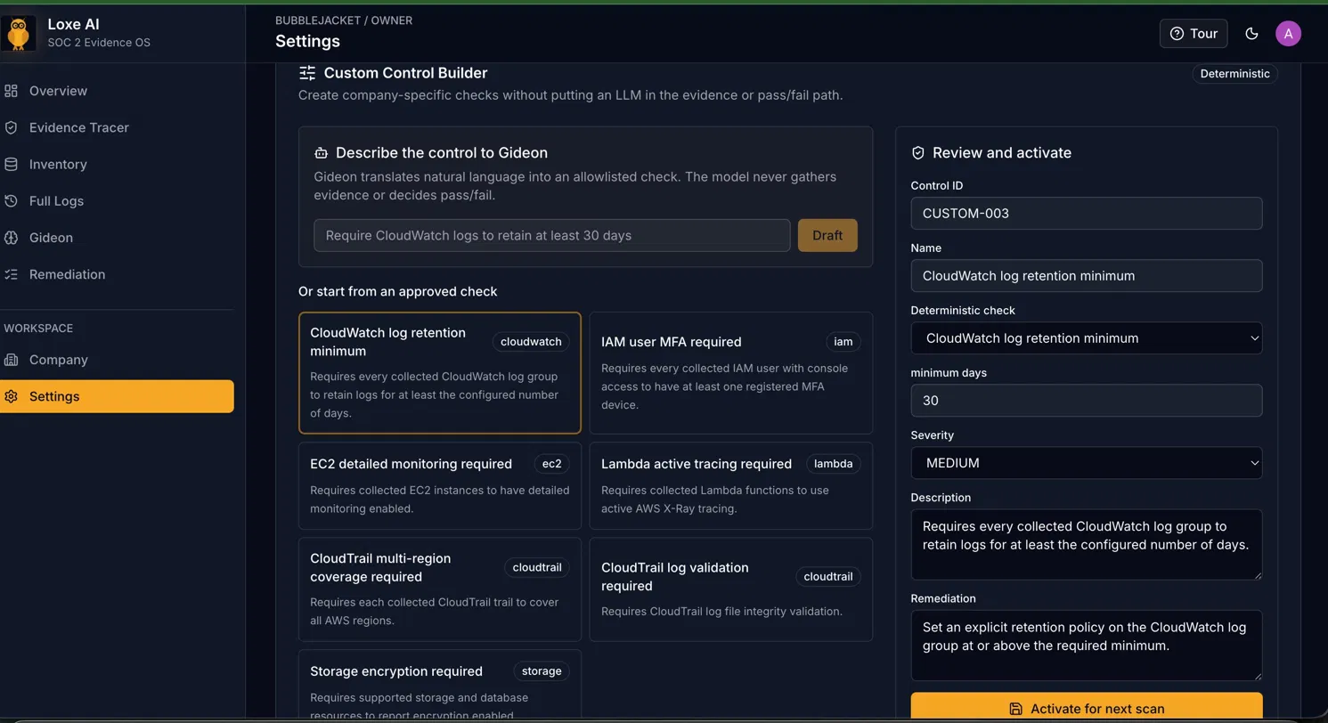 Custom Controls dashboard preview