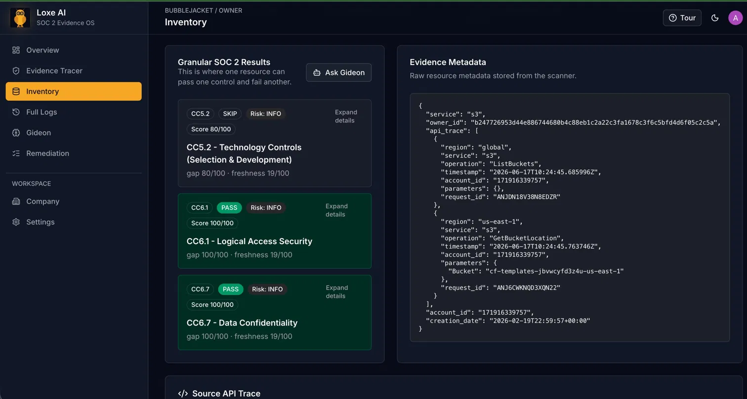 Traceable evidence chain with SHA-256 hashes